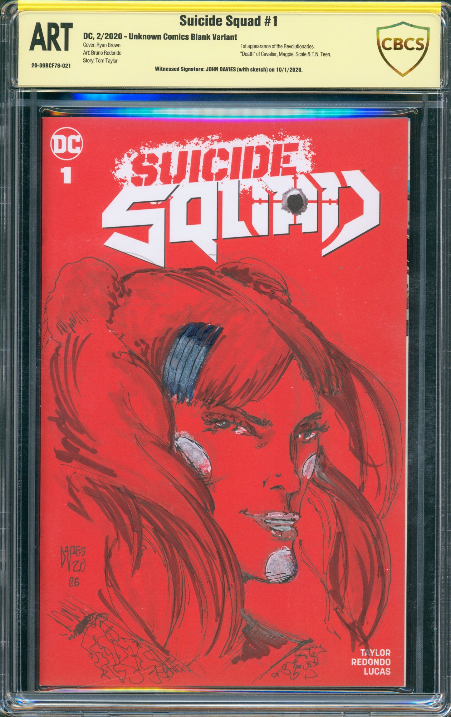 CBCS Suicide Squad #1 (Signed John Davies 10/1/2020)