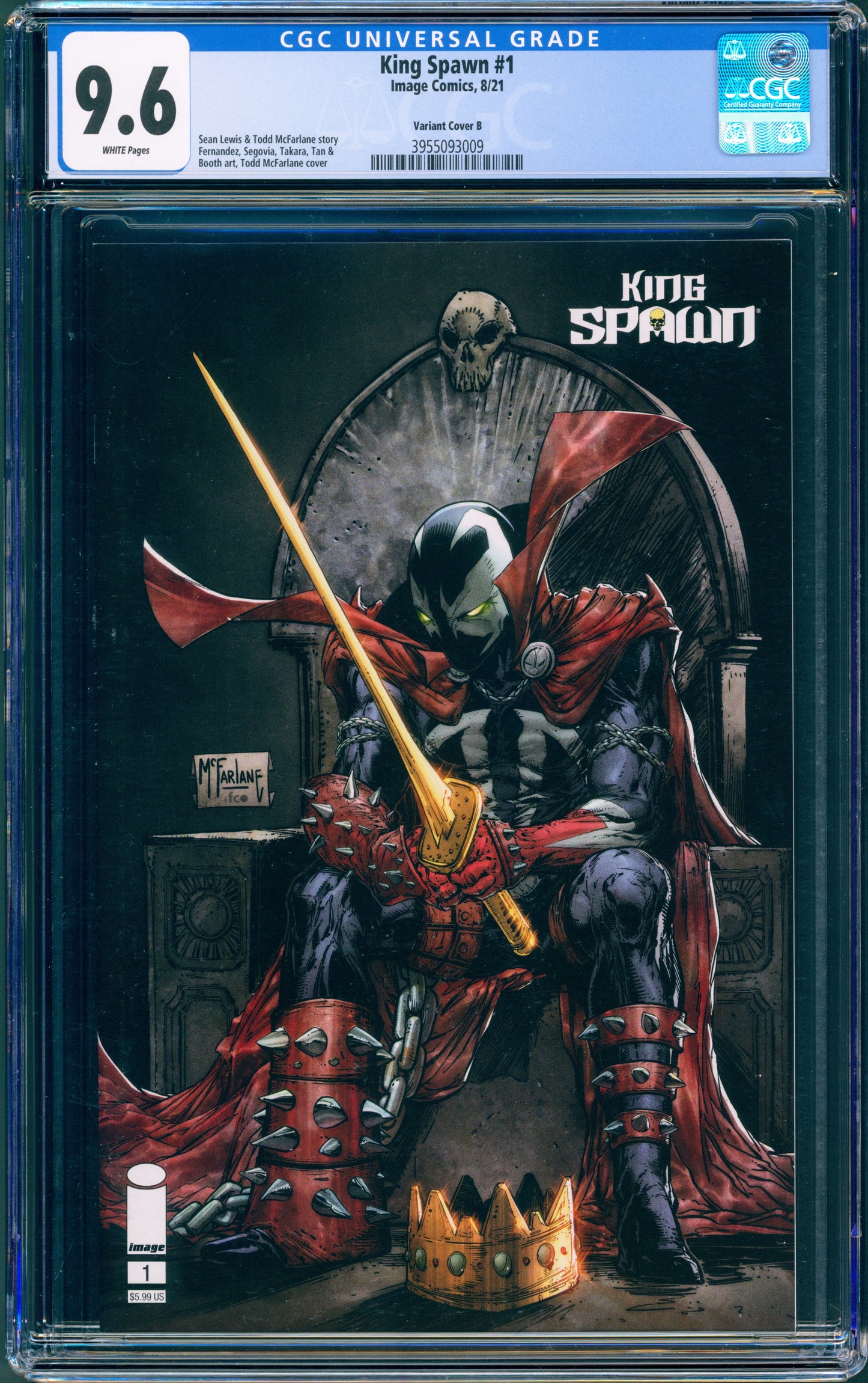 CGC 9.6 King Spawn #1 (Cover B)