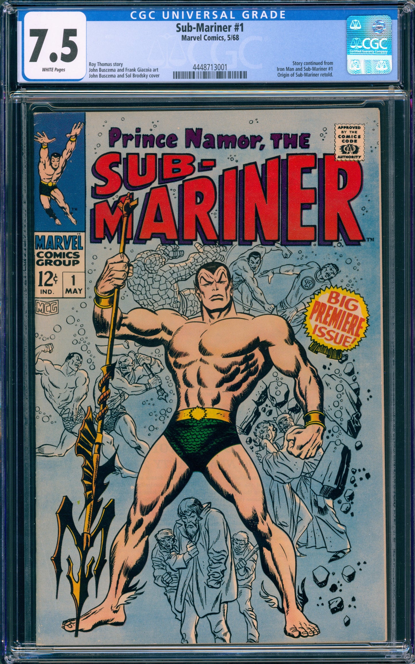 CGC 7.5 Sub-Mariner #1