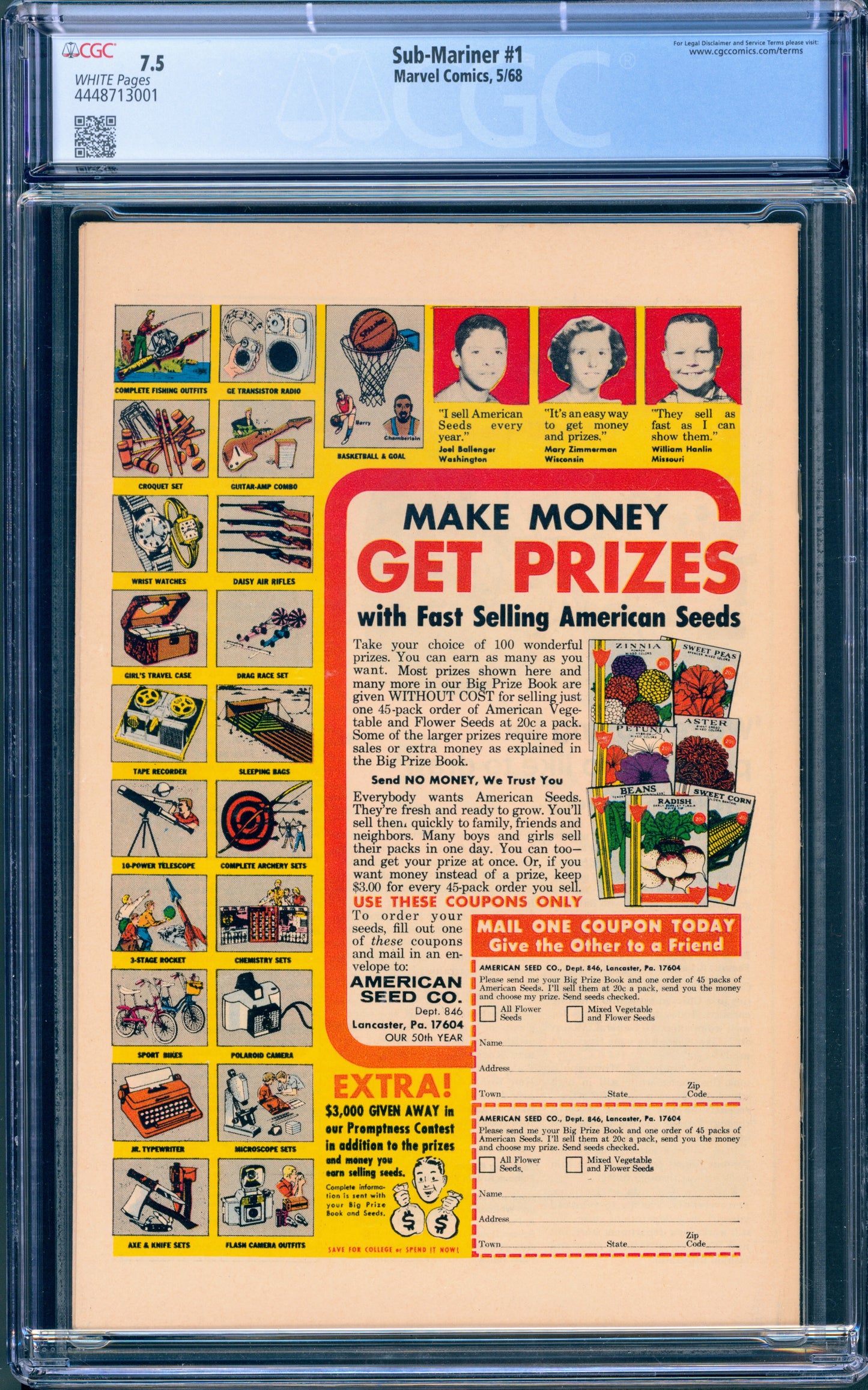 CGC 7.5 Sub-Mariner #1