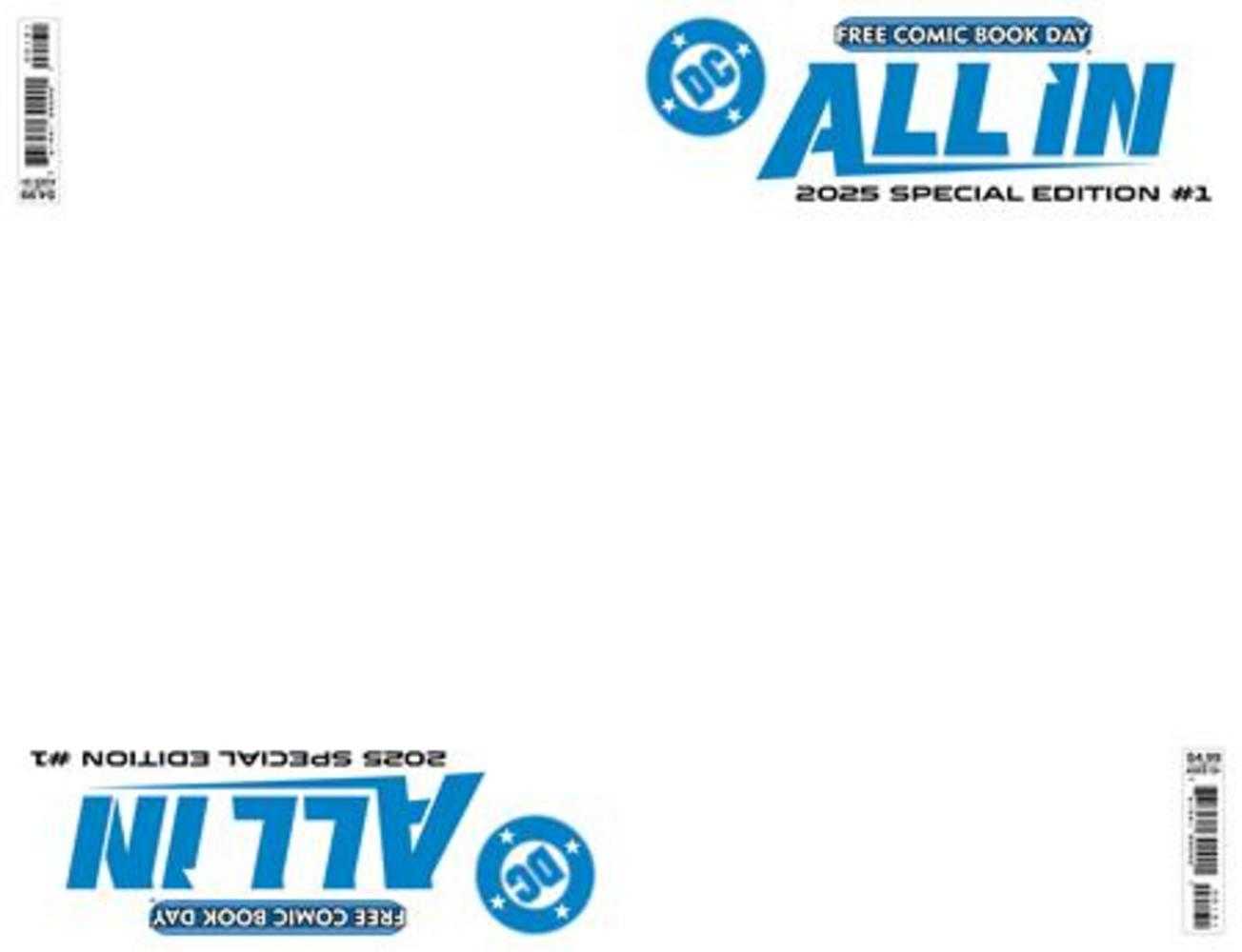 Free Comic Book Day 2025 DC All In Absolute Universe 2025 Free Comic Book Day Special Edition Blank Variant