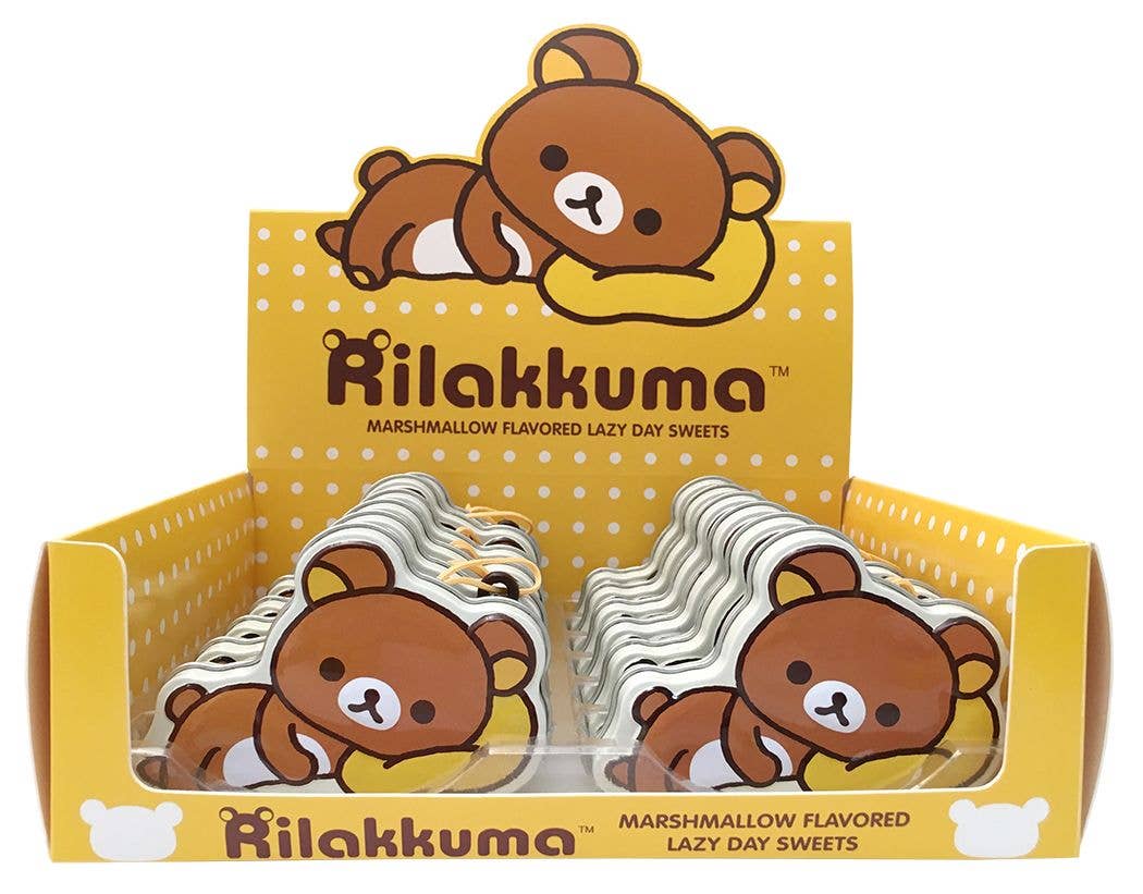 Rilakkuma Marshmallow Lazy Day Sweets Candy Tin, 12ct