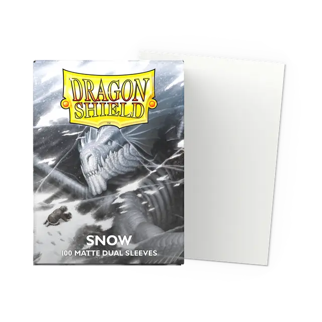 Dragon Shield Snow - Matte Dual Sleeves