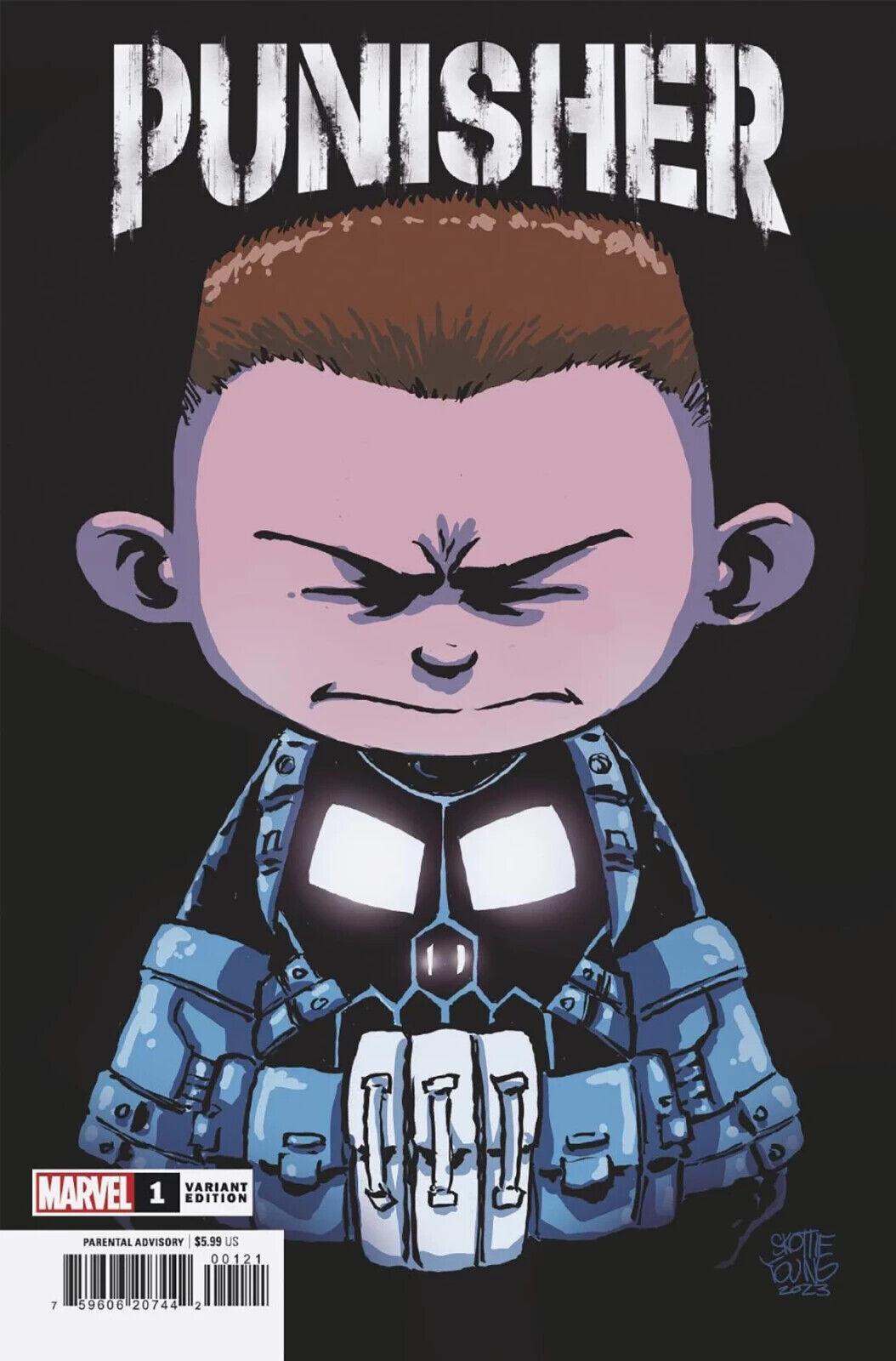 Punisher #1 (Skottie Young Variant)(2023) Comic Marvel Comics