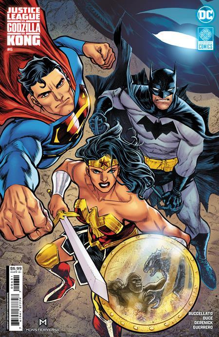 JUSTICE LEAGUE VS GODZILLA VS KONG #6 (OF 7) CVR C FRANCIS MANAPUL CARD STOCK VAR