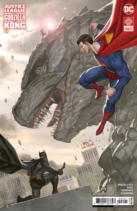JUSTICE LEAGUE VS GODZILLA VS KONG #6 (OF 7) CVR B INHYUK LEE CARD STOCK VAR