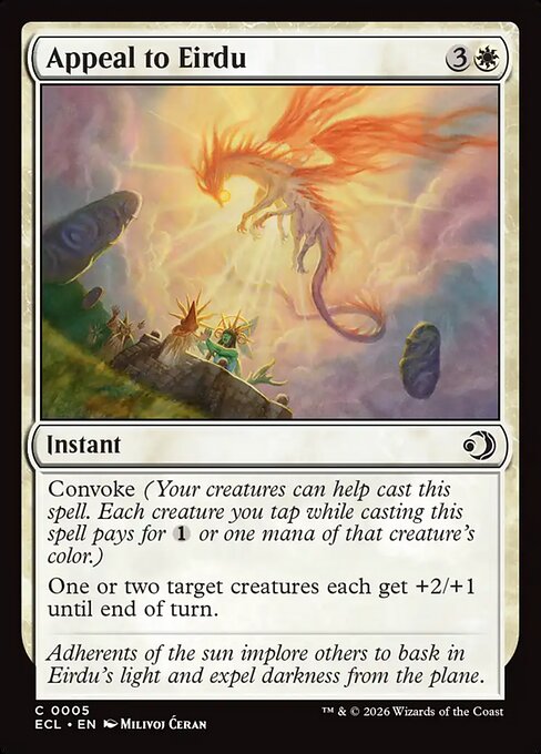 Appeal to Eirdu - Lorwyn Eclipsed () #5 [Foil] [Foil]