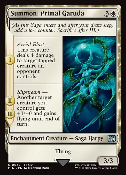 Summon: Primal Garuda - Final Fantasy (FIN) #37 [Foil] [Foil]