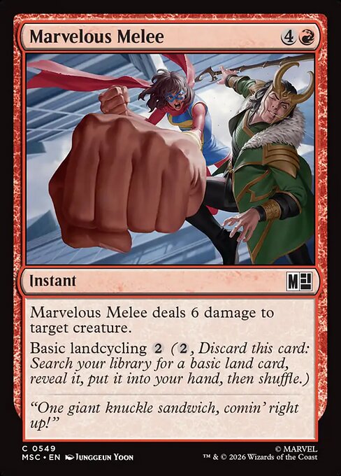Marvelous Melee - Marvel Super Heroes Commander () #549