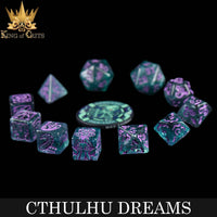 DNDDICEWHOLESALE.COM - Cthulhu Dreams - 11 Dice Set