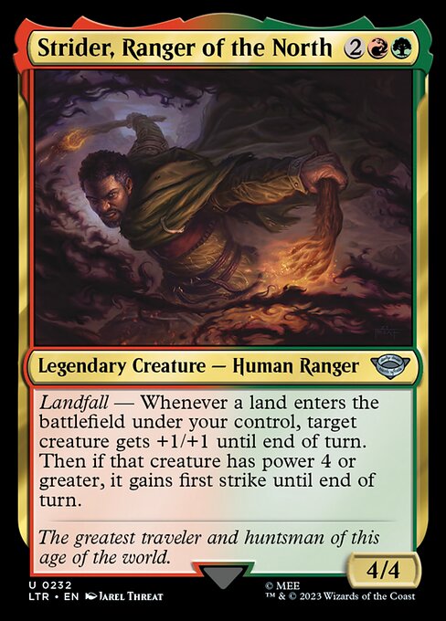 Strider, Ranger of the North - The Lord of the Rings: Tales of Middle-earth (ltr) #232 [Foil] [Foil]
