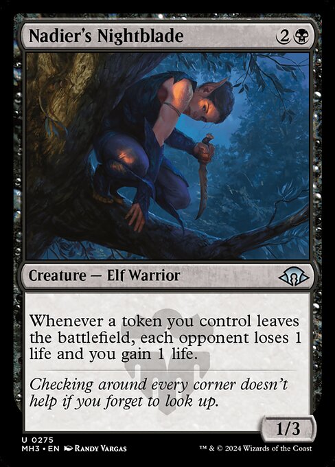 Nadier's Nightblade - Modern Horizons 3 (mh3) #275 [Foil] [Foil]
