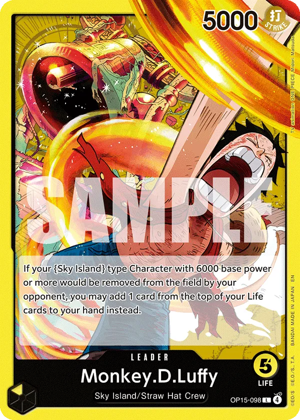 Monkey.D.Luffy - ADVENTURE ON KAMI'S ISLAND- [OP15-EB04] (OP15-098) #098