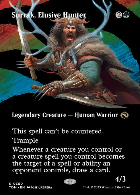 Surrak, Elusive Hunter - Tarkir: Dragonstorm () #350 [Foil] [Foil]