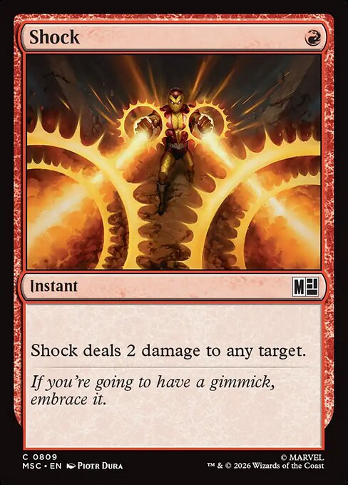 Shock - Marvel Super Heroes Commander (MSC) #809 [Foil] [Foil]