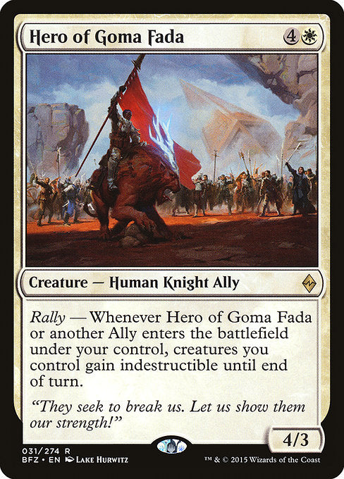 Hero of Goma Fada - Battle for Zendikar () #31