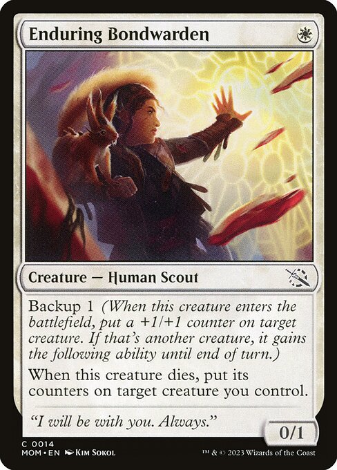 Enduring Bondwarden - March of the Machine (MOM) #14 [Foil] [Foil]