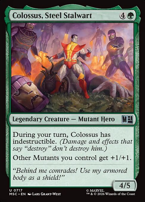 Colossus, Steel Stalwart - Marvel Super Heroes Commander () #717