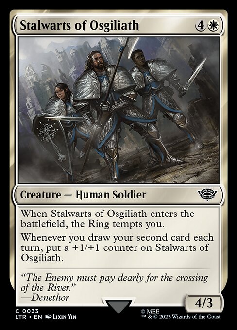 Stalwarts of Osgiliath - The Lord of the Rings: Tales of Middle-earth (ltr) #33 [Foil] [Foil]