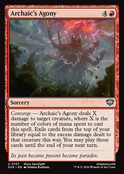 Archaic's Agony - Secrets of Strixhaven () #107 [Foil] [Foil]