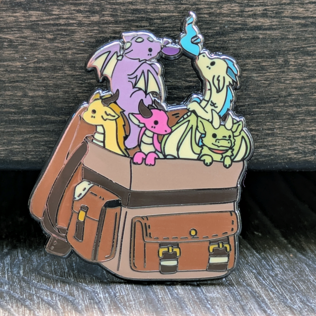 Mimic Gaming Co - Bag of Dragons Hard Enamel Pin -1.5"