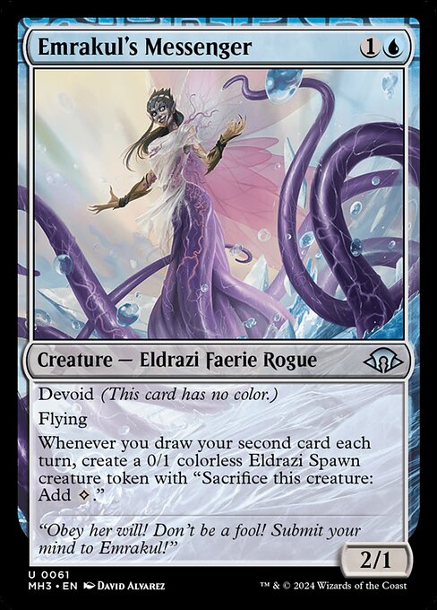 Emrakul's Messenger - Modern Horizons 3 (mh3) #61 [Foil] [Foil]