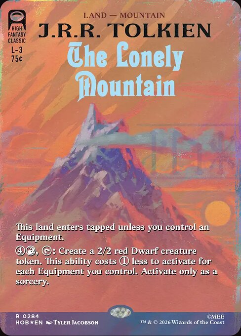 The Lonely Mountain - The Hobbit (HOB) #284 [Foil] [Foil]