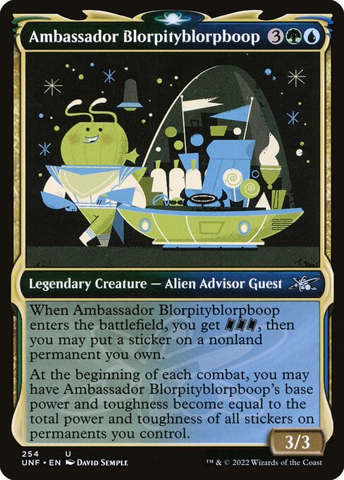 Ambassador Blorpityblorpboop - Unfinity () #254 [Foil] [Foil]