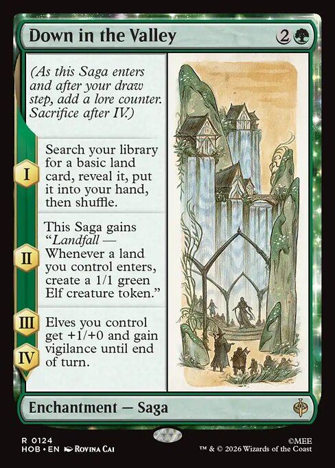 Down in the Valley - The Hobbit (hob) #124 [Foil] [Foil]