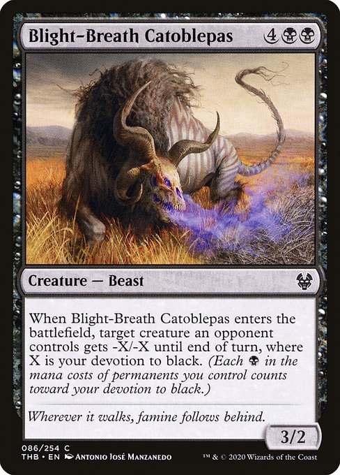 Blight-Breath Catoblepas - Theros Beyond Death () #86