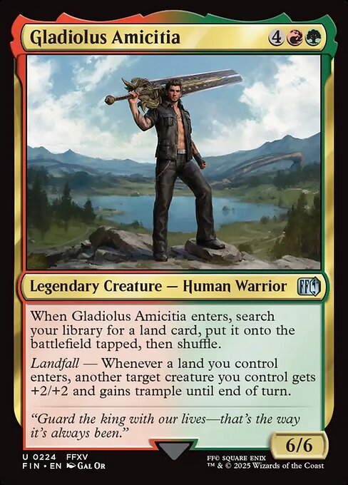 Gladiolus Amicitia - Final Fantasy (FIN) #224 [Foil] [Foil]