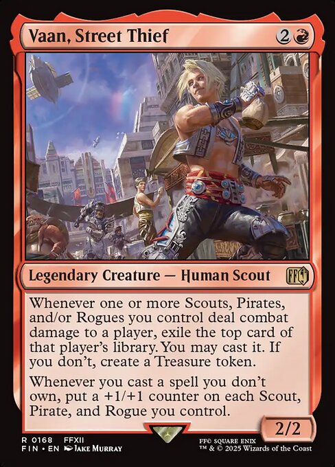 Vaan, Street Thief - Final Fantasy (FIN) #168 [Foil] [Foil]