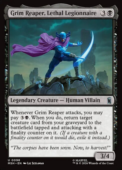 Grim Reaper, Lethal Legionnaire - Marvel Super Heroes () #98