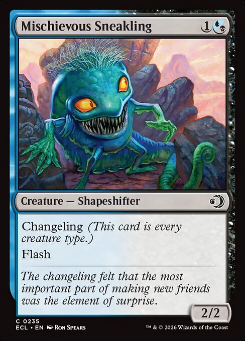 Mischievous Sneakling - Lorwyn Eclipsed () #235 [Foil] [Foil]