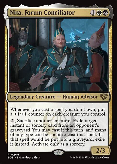 Nita, Forum Conciliator - Secrets of Strixhaven (SOS) #206 [Foil] [Foil]