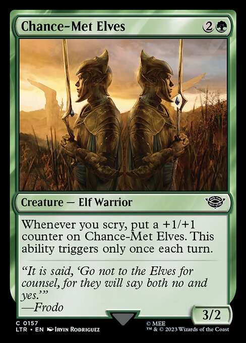 Chance-Met Elves - The Lord of the Rings: Tales of Middle-earth (ltr) #157 [Foil] [Foil]