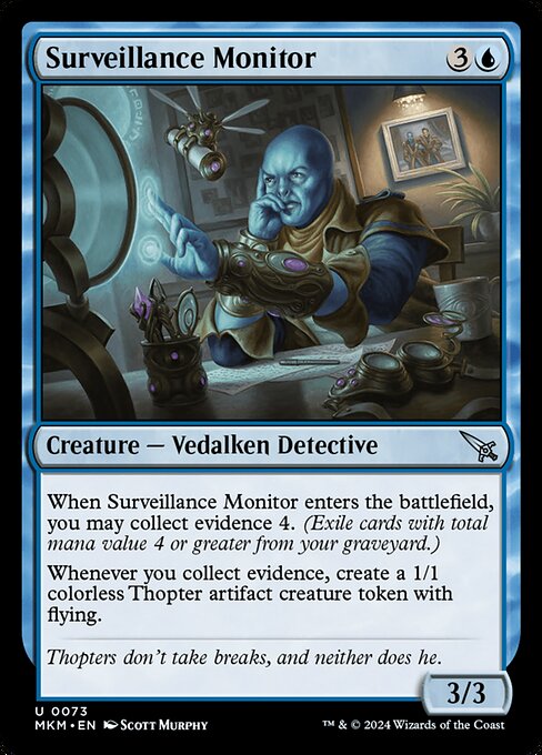Surveillance Monitor - Murders at Karlov Manor (MKM) #73 [Foil] [Foil]