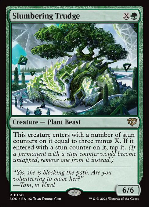 Slumbering Trudge - Secrets of Strixhaven (SOS) #160 [Foil] [Foil]