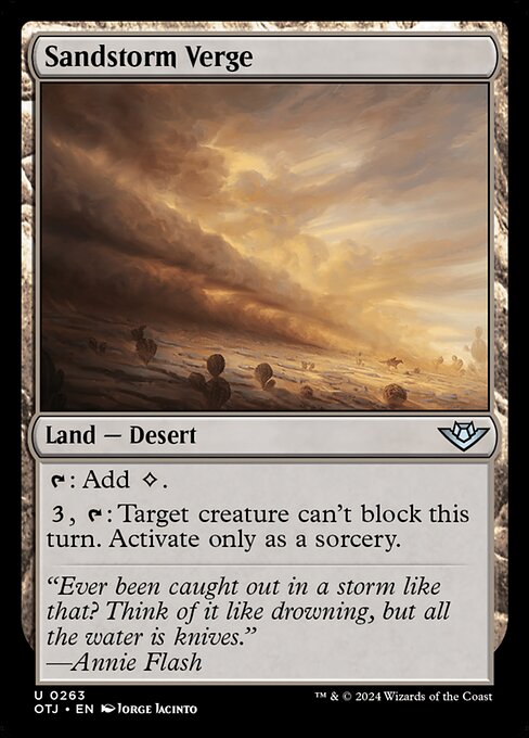 Sandstorm Verge - Outlaws of Thunder Junction () #263