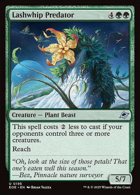 Lashwhip Predator - Edge of Eternities (eoe) #195 [Foil] [Foil]