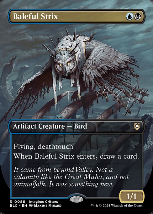 Baleful Strix - Bloomburrow Commander () #86