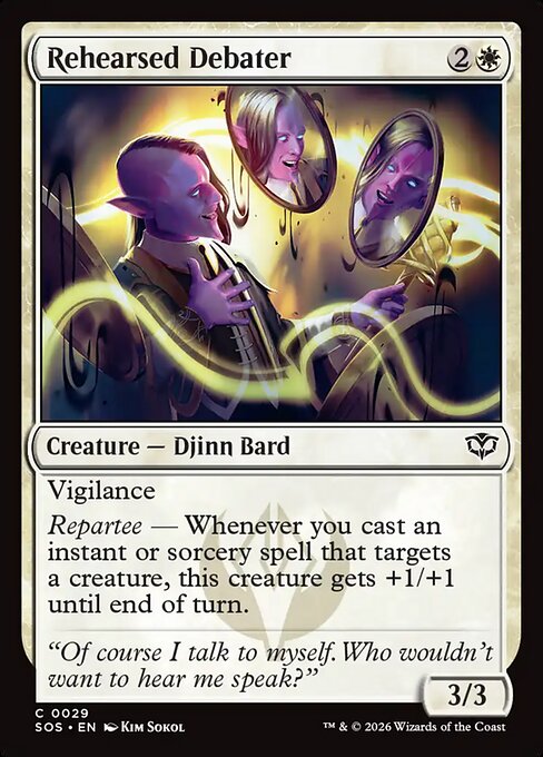 Rehearsed Debater - Secrets of Strixhaven () #29 [Foil] [Foil]