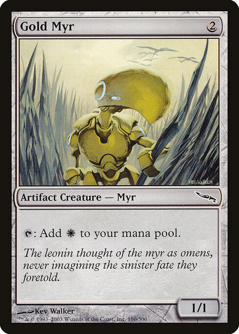 Gold Myr - Mirrodin (mrd) #180