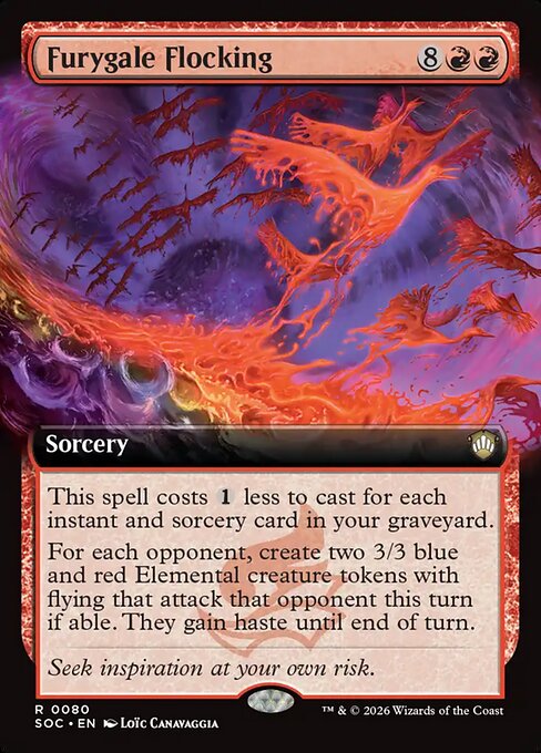 Furygale Flocking - Secrets of Strixhaven Commander () #80