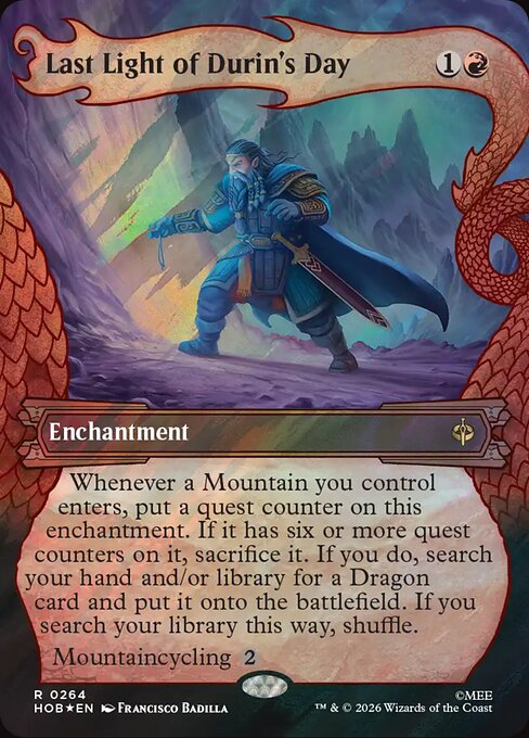 Last Light of Durin's Day - The Hobbit (HOB) #264 [Foil] [Foil]