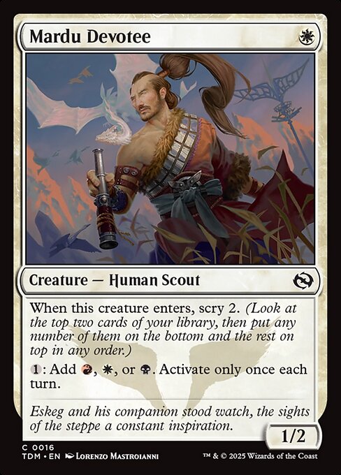 Mardu Devotee - Tarkir: Dragonstorm () #16 [Foil] [Foil]