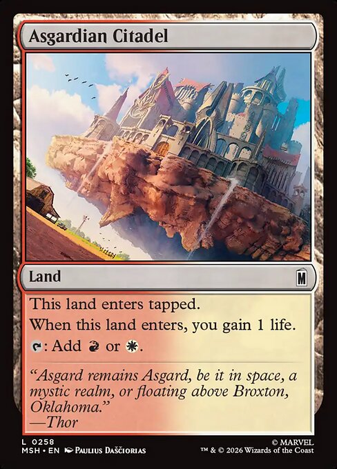 Asgardian Citadel - Marvel Super Heroes () #258