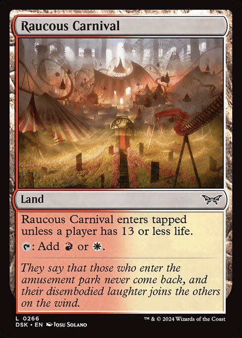 Raucous Carnival - Duskmourn: House of Horror (dsk) #266 [Foil] [Foil]