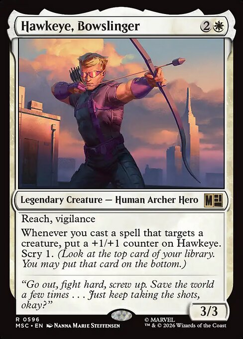 Hawkeye, Bowslinger - Marvel Super Heroes Commander () #596
