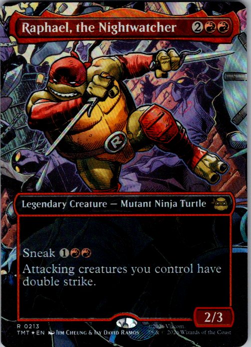 Raphael, the Nightwatcher [Foil] - Teenage Mutant Ninja Turtles (TMT) #213 [Foil]